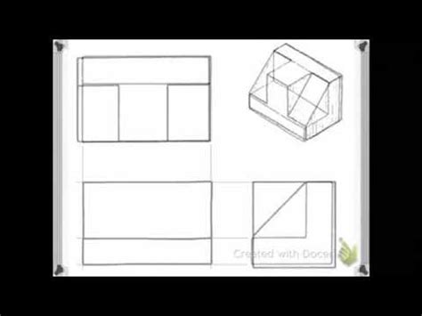 Draw the missing orthogonal views - YouTube