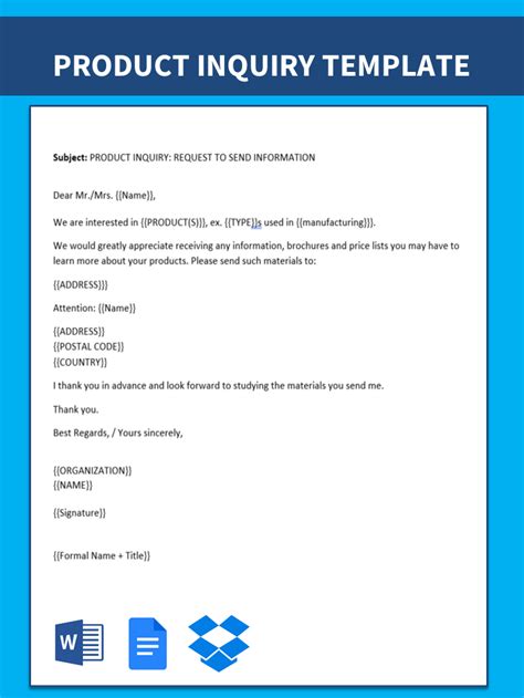 Wholesale Inquiry Email Template