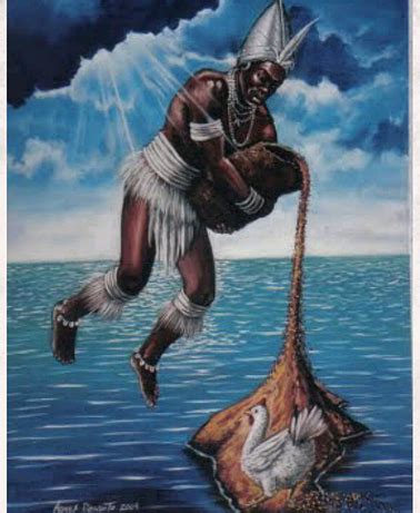 Above pictured is Olorun. He was the Yoruba chief god and he ruled the ...