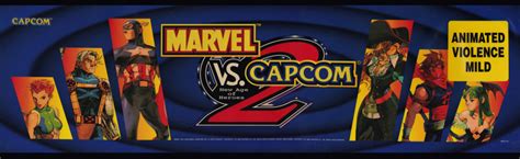 Marvel vs Capcom 2 Arcade Marquee Header Art