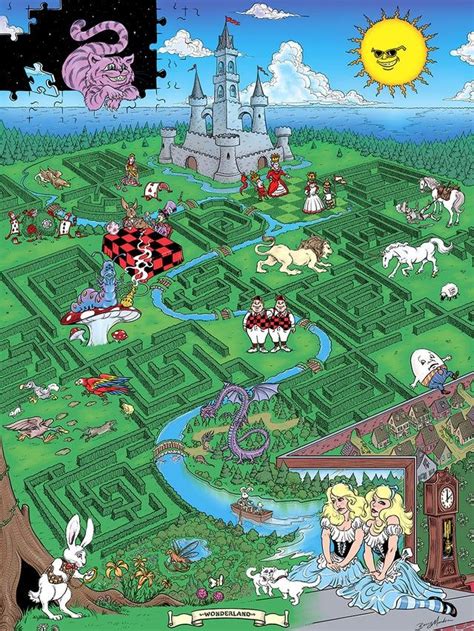 Map of Wonderland - aliceinwonderland Alice In Wonderland Poster, Alice ...