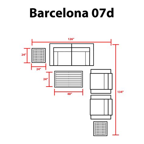Barcelona 7 Piece Outdoor Wicker Patio Furniture Set 07d