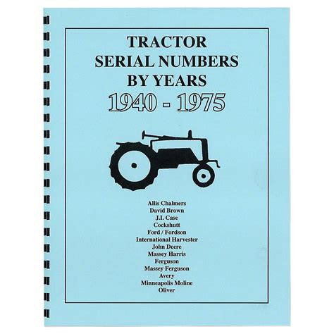 REP072 - TRACTOR SERIAL NUMBERS (1940-1