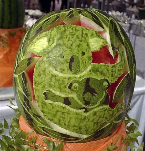 Miscellaneous: Watermelon sculpture