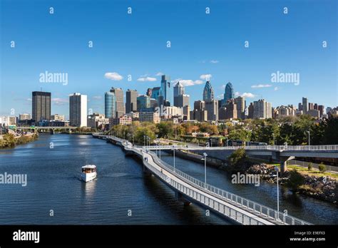 Schuylkill Banks Boardwalk, Schuylkill River Park, Philadelphia, Pennsylvania, USA Stock Photo ...