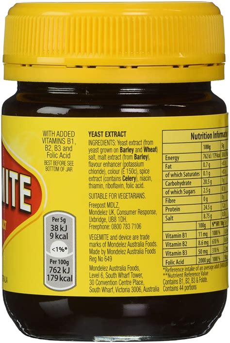 Vegemite Ingredients