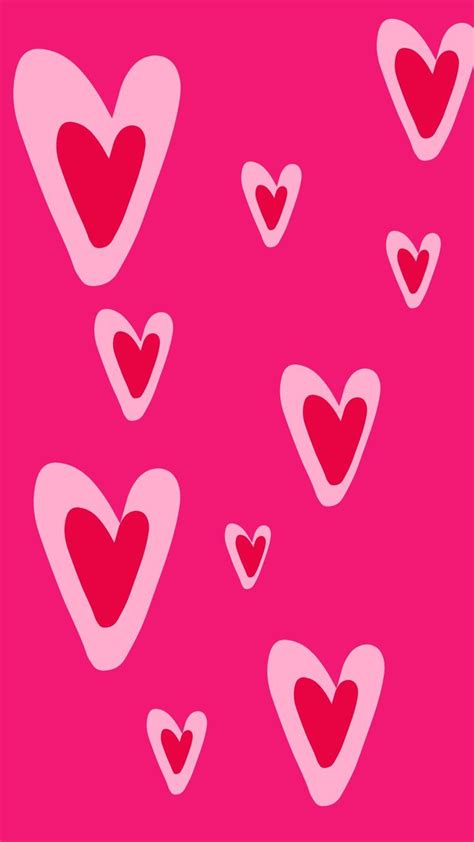 Hearts wallpaper red pink heartshape wallpaper background valentines heart hot pink | Hot pink ...