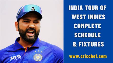 IND vs WI 2023 Schedule Complete List with Date, Time, and Venue