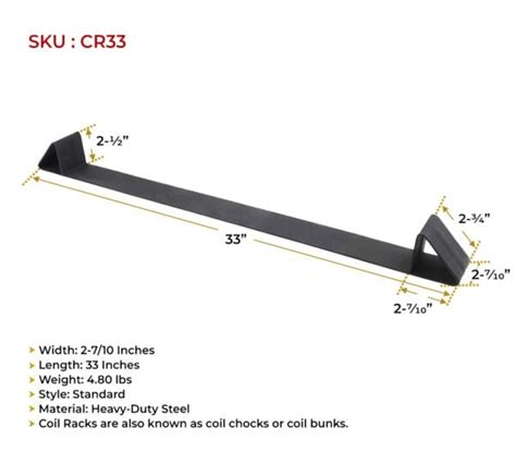 (10 Pack ) Coil rack, 33" long, 10 gauge steel Flatbed Trailer Steel Coils