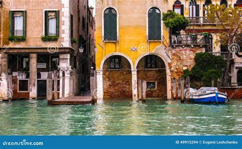 Autumn, Flooded Streets of Venice. Stock Photo - Image of channels ...