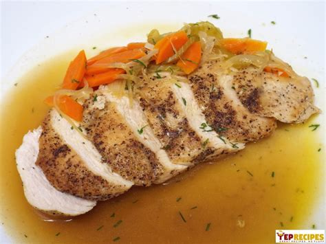 Sauteed Chicken with Mirepoix and Fresh Herbs Recipe | YepRecipes