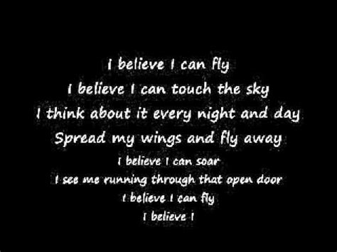 I Believe i can fly lyrics --BETTER VERSION-- - YouTube