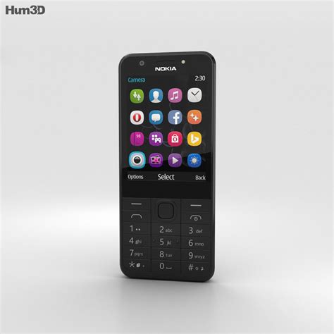 Nokia 230 Dual SIM Black 3D model - Electronics on Hum3D