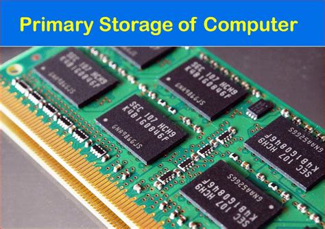 Detailed information on Primary Storage of Computer | Primary Storage ...