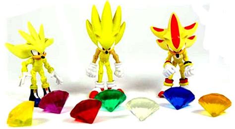 Sonic The Hedgehog Super Pack 3.5 Action Figure 3-Pack Includes 7 Chaos ...