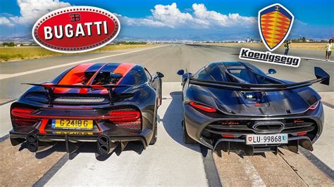 BUGATTI vs KOENIGSEGG! Drag Racing the WORLD'S MOST EXPENSIVE CARS | Driiive TV /// Find the ...