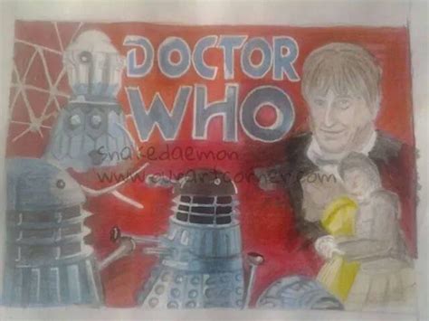 Drawing evil of the daleks (postcard size) by snakedaemon | OurArtCorner