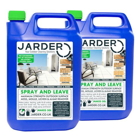 Jarder 2 x 5 Litre Concentrate Spray & Leave Cleaner - Patio Fencing ...