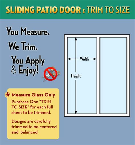 Sliding Glass Door Trim To Size Service | Wallpaper For Windows