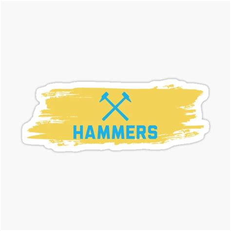 "Hammers West Ham" Sticker for Sale by Footarts | Redbubble