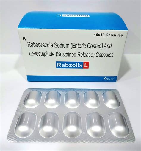 Rabzolix-L Rabeprazole Sodium EC And Levosulpiride SR Capsules, Aelix ...