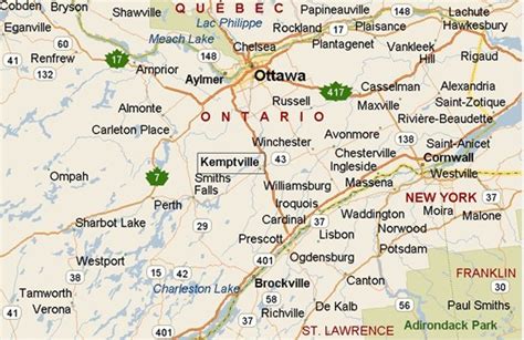 Kemptville, Ontario area map & More