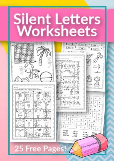 Silent Letters Worksheets - Free Word Work