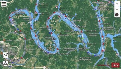 Cumberland River section 11_535_802 Fishing Map | Nautical Charts App