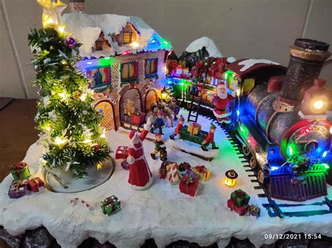 Santa's train station Christmas village | Lazada PH