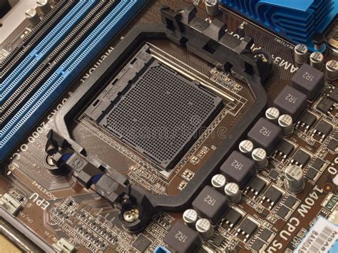 CPU Socket on Computer Motherboard Stock Photo - Image of computer, system: 23640366