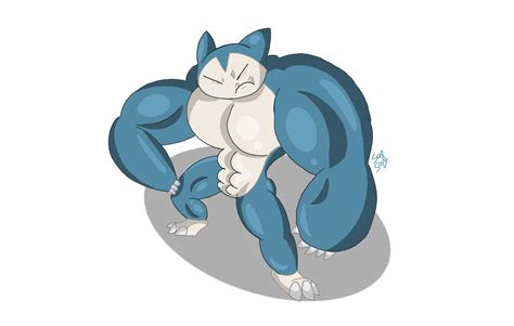 Snorlax is buff by Sneksnack on DeviantArt