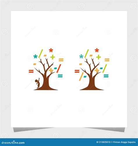 Kids Love Math Logo Inspirations Template Stock Vector - Illustration ...