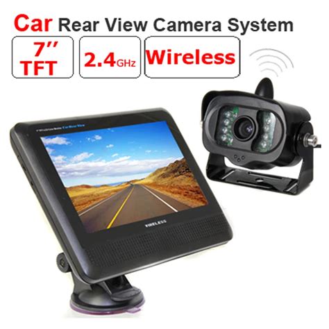 2.4GHZ Wireless Car rear view camera system with 7 inch LCD monitor and ...