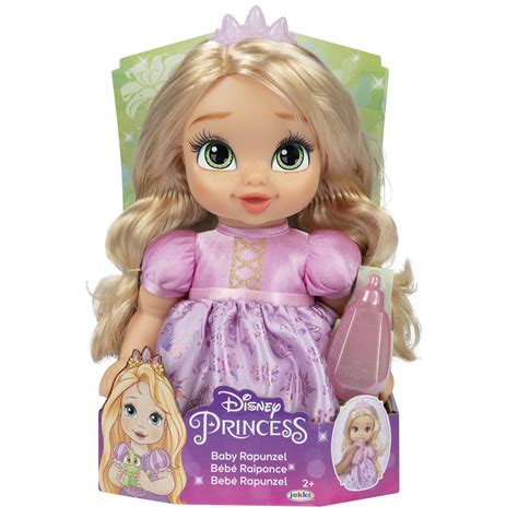 Disney Princess Deluxe Rapunzel Baby Doll Includes Tiara and Bottle for Children Ages 2 ...