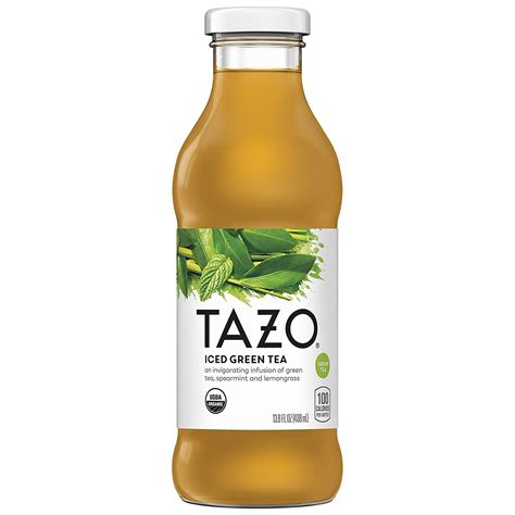 (8 Pack) Tazo Organic Green Iced Tea, Lightly Sweetened, 13.8 oz Bottles - Walmart.com