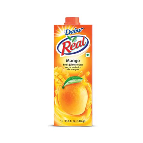 Buy Dabur Real Mango Fruit Juice Nectar 1L Online | South Asian Central