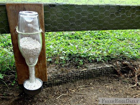 DIY Wine Bottle Chicken Grit & Oyster Shell Dispenser Tutorial Even ...