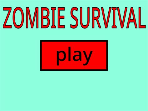 ZOMBIE SURVIVAL by hugo0602