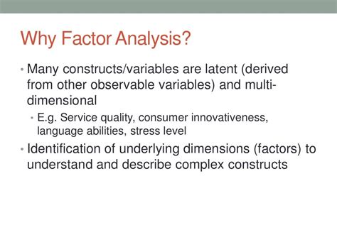 Exploratory Factor Analysis