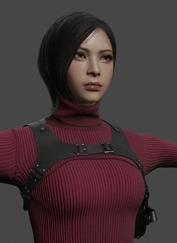 Ada Wong Resident Evil 4 Remake 3D model rigged | CGTrader