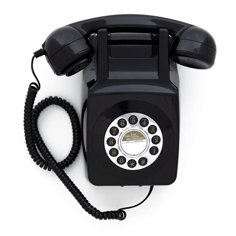 Buy GPO 746 Wall-ed Push-Button Retro Landline Phone, Vintage Landline Telephone for Home ...