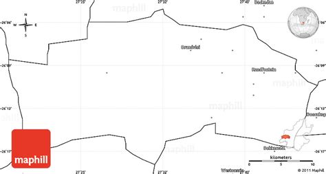 Blank Simple Map of RANDFONTEIN