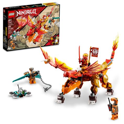 Buy LEGONINJAGO Kai’s Fire Dragon EVO Toy 71762 for Kids with Cobra ...