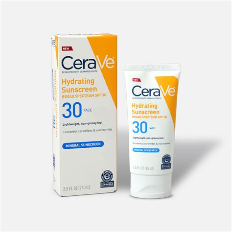 CeraVe Sunscreen for Face Lotion, SPF 30, 2.5 fl oz