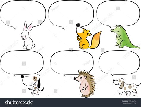 Animals Talking Clipart With Speech