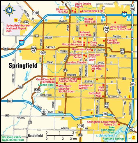 Missouri Map - Guide of the World