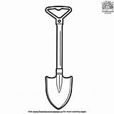 Shovel Coloring Pages sketch template