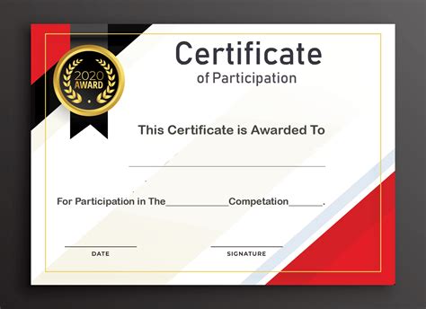 Free Printable Certificate of Participation Templates