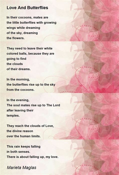 Love And Butterflies by Marieta Maglas - Love And Butterflies Poem