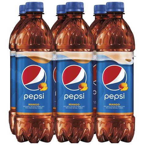 (6 Bottles) Pepsi Mango, 16.9 fl oz - Walmart.com - Walmart.com